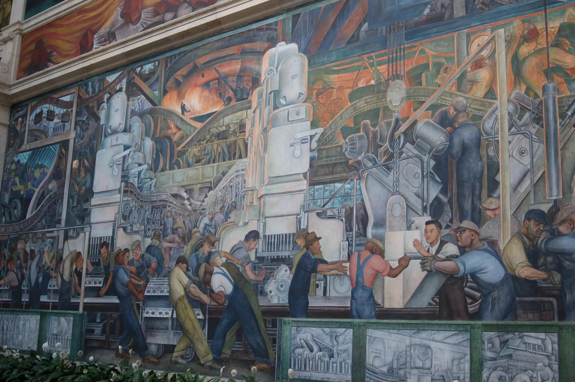 L'homme et la machine - Diego Rivera image 1 reproduction artisanale de tableau