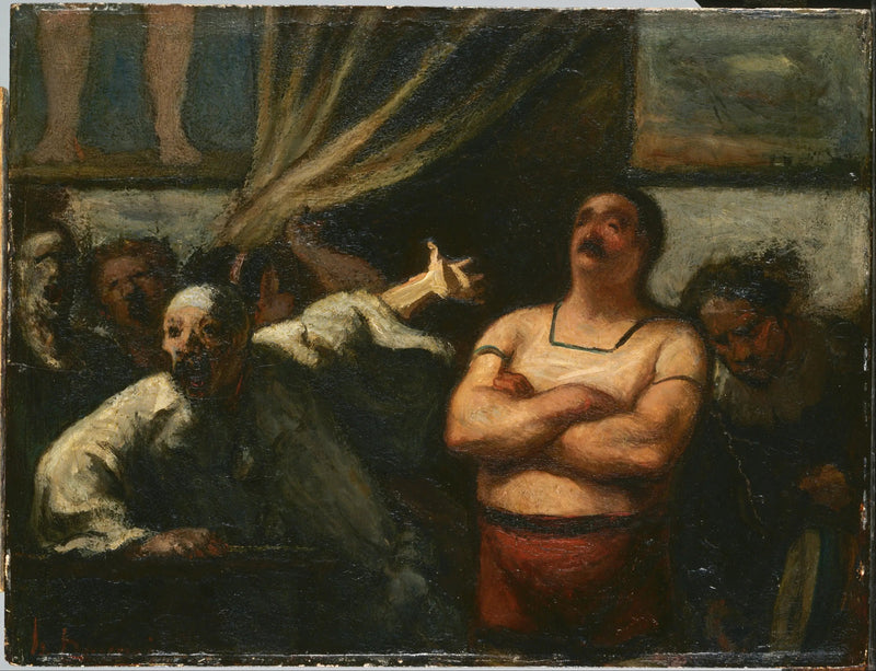 Silny mężczyzna - Honoré Daumier
