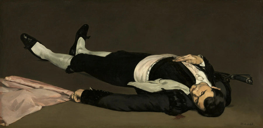 Martwy mężczyzna - Édouard Manet