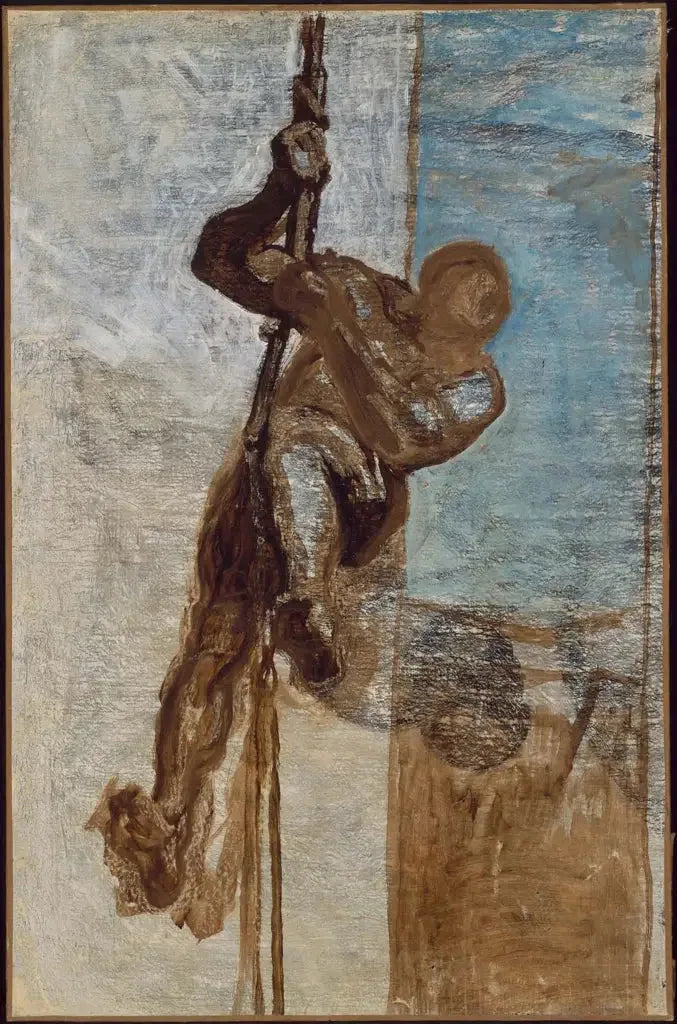 Mężczyzna na linie - Honoré Daumier
