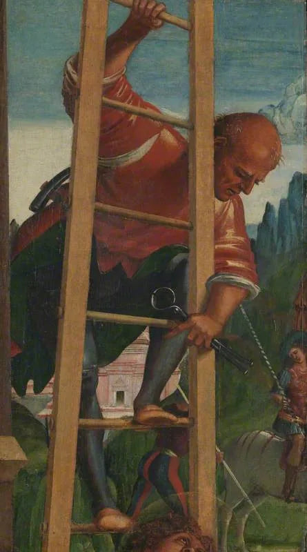 Mężczyzna na drabinie - Luca Signorelli