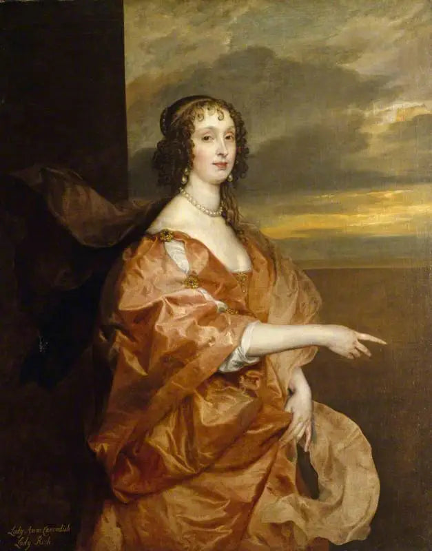 Hon. Anne Boteler, hrabina Newport, później hrabina Portland (około 1610 – 1669) - Antoine van Dyck
