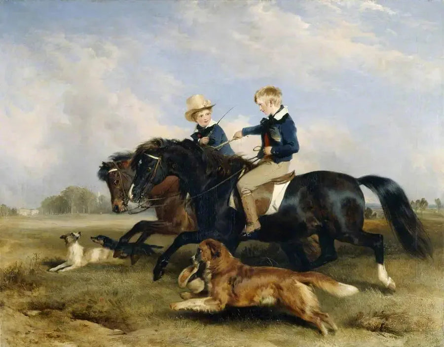 Godny szacunku E. S. Russell i jego brat - Edwin Henry Landseer