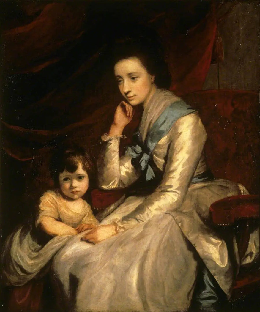 Honorable Theresa Robinson, Mme Parker (1744-1775) i jej syn, John Parker, przyszły pierwszy hrabia Morley (1772-1840) - Joshua Reynolds