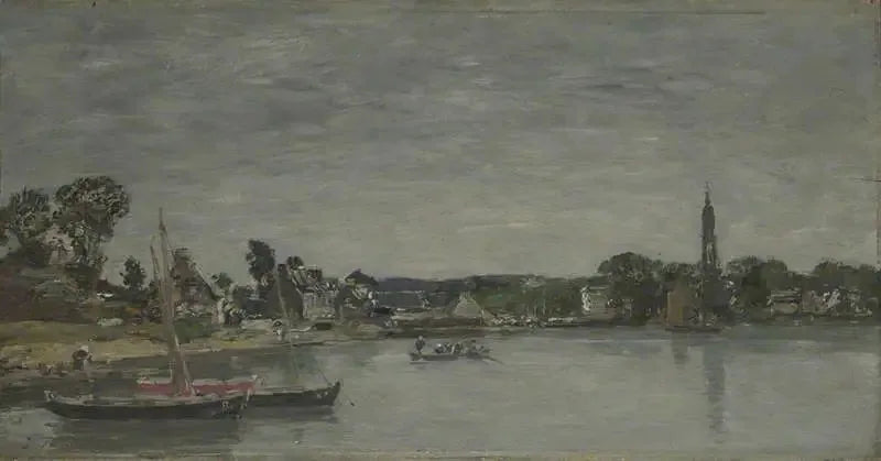 L'Hôpital-Camfrout, Bretagne - Eugène Boudin image 1 reproduction artisanale de tableau