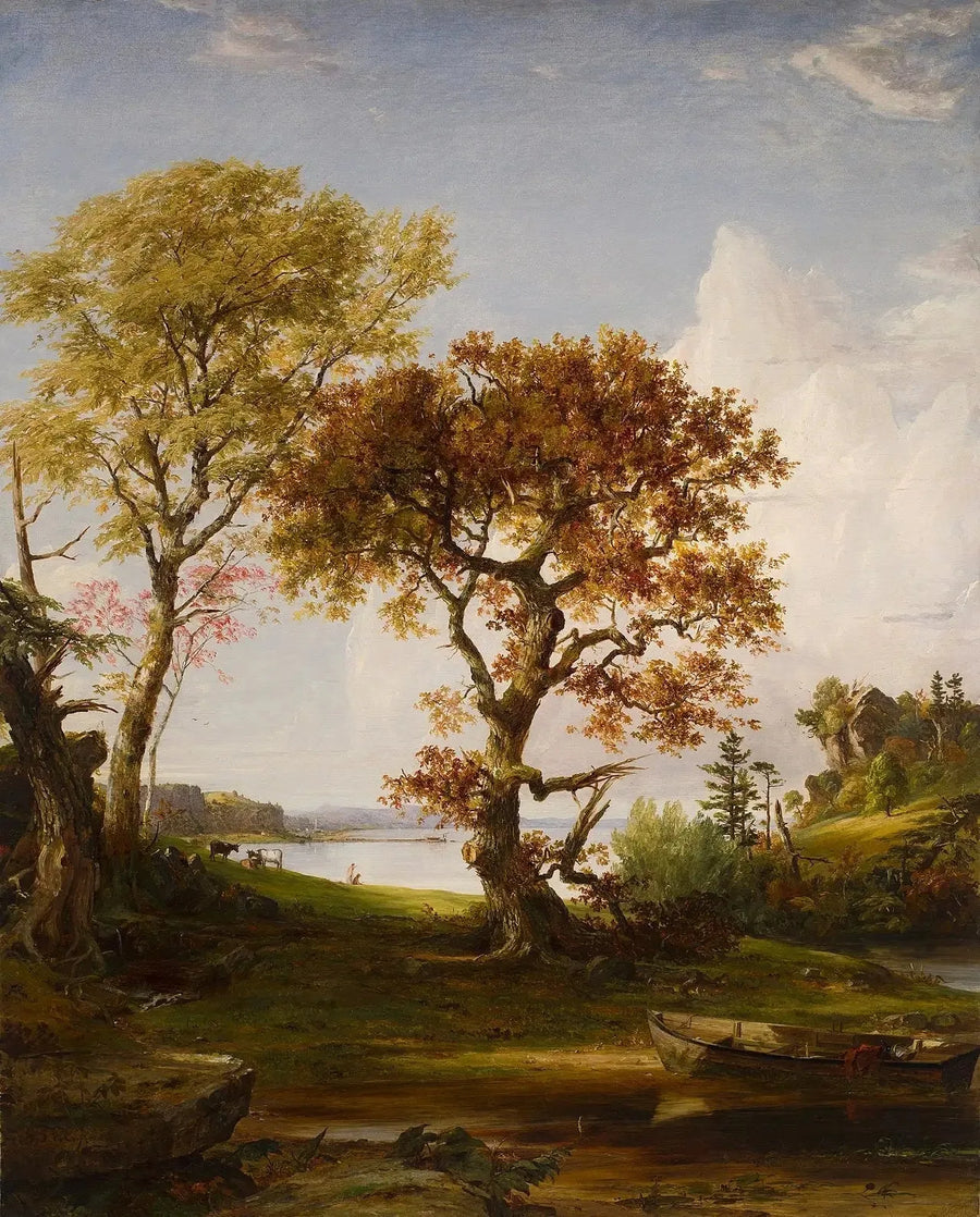 Hudson w Piermont - Jasper Francis Cropsey