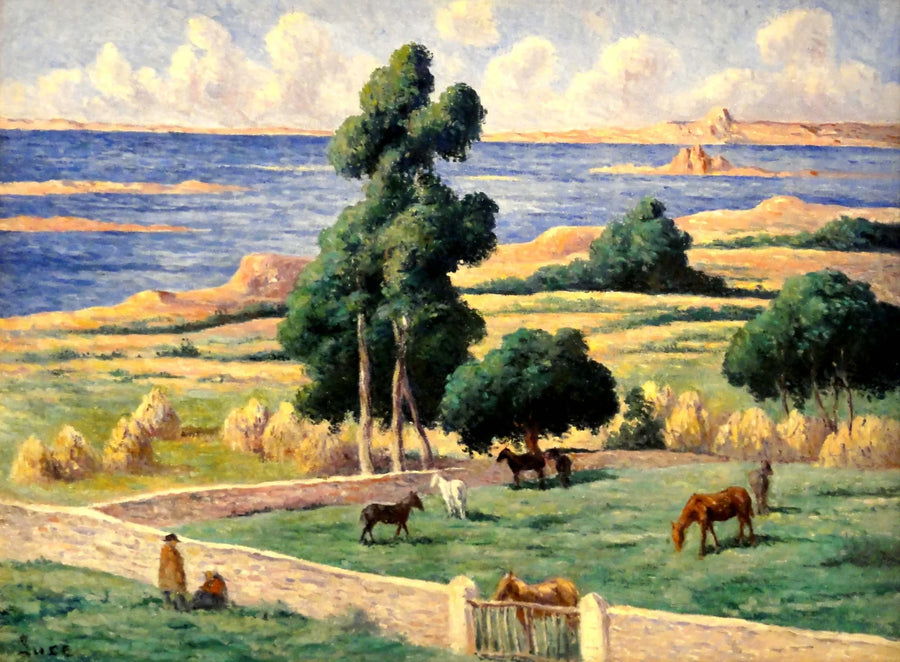 Wyspa z drzewem, Kermouster, Lézardrieux - Maximilien Luce