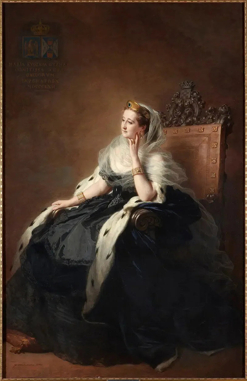 Cesarzowa Eugénie w sukni dworskiej - Franz Xaver Winterhalter