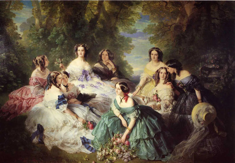Cesarzowa Eugénie w otoczeniu swoich dam dworu - Franz Xaver Winterhalter