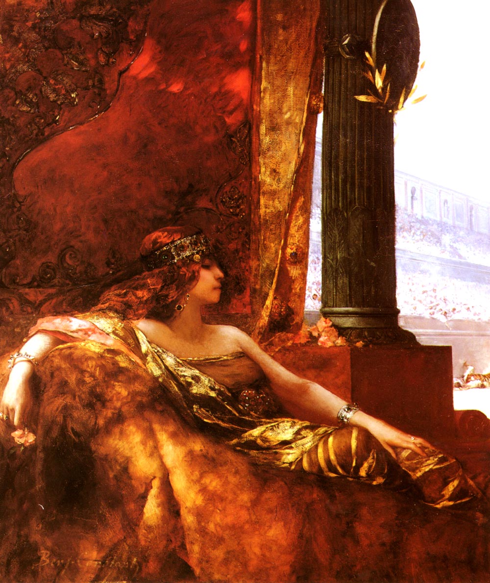L'Impératrice Théodora au Colisée - Jean-Joseph Benjamin-Constant image 1 copie peinte à la main à l’huile