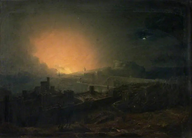 Pożar Edynburga - John Martin