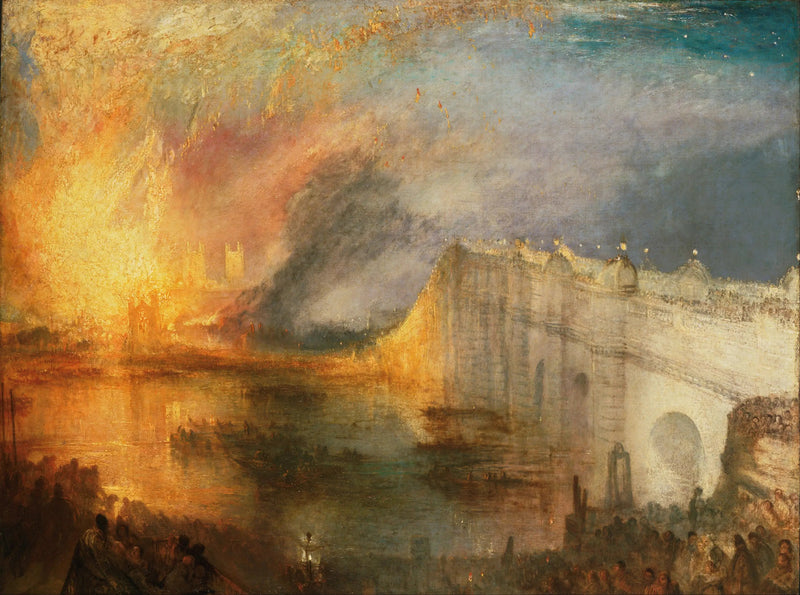 Pożar Izby Lordów i Izby Gmin, 16 października 1834 - J. M. W. Turner