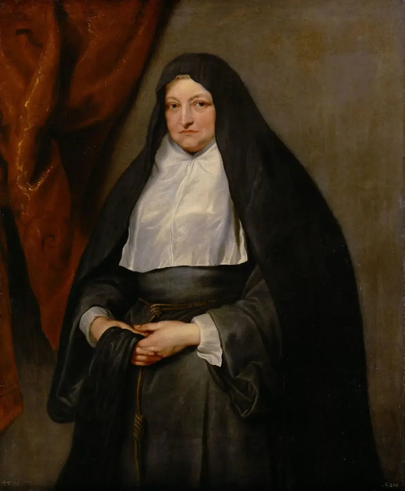 Infantka Izabela Klara Eugénia z Austrii w stroju zakonnym - Antoine van Dyck