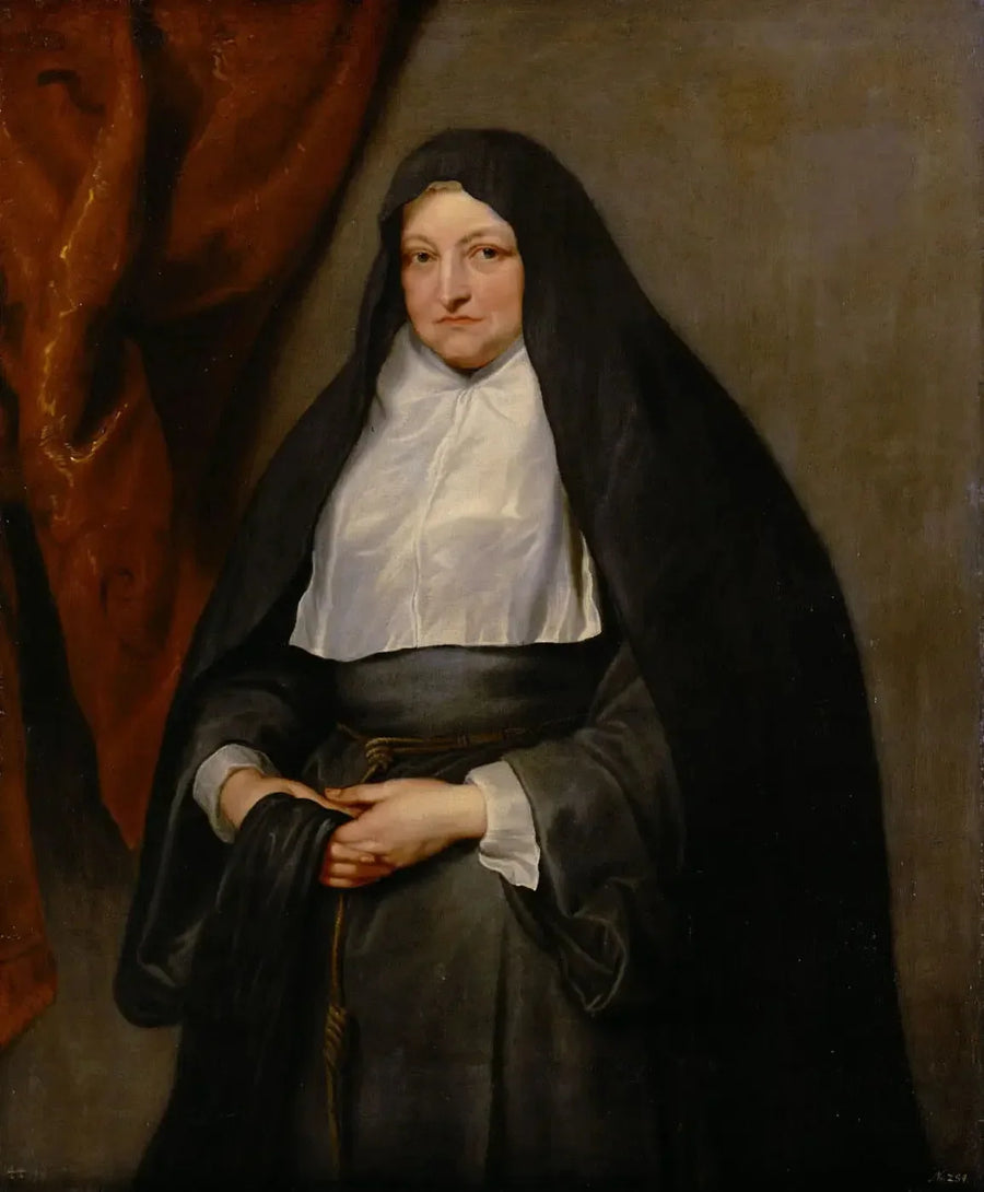 Infantka Izabela Klara Eugénia z Austrii w stroju zakonnym - Antoine van Dyck