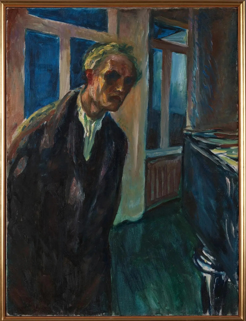 Bezsenność (autoportret) - Edvard Munch