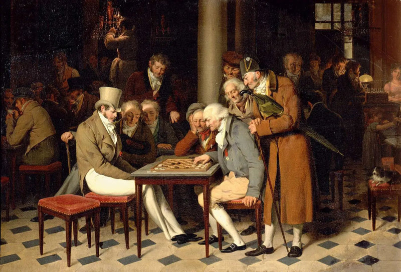 Wnętrze kawiarni - Louis-Léopold Boilly