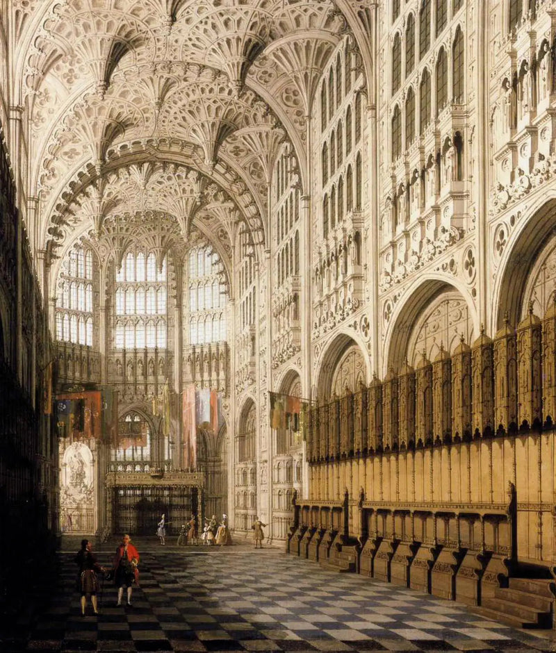 Wnętrze kaplicy Henryka VII w opactwie Westminster - Canaletto
