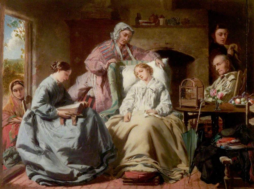 L'invalide - William Powell Frith image 1 copie peinte à la main à l’huile