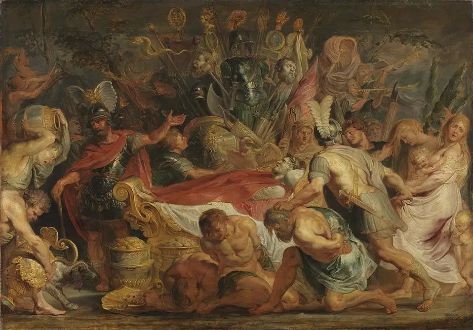 L'obséquiosité de Decius Mus (Tite-Live VIII, 6-9-10), après 1616 - Peter Paul Rubens image 1 copie de tableau peinte à la main