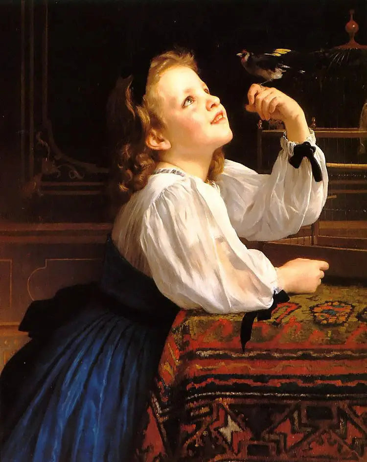 Ukochany ptak - Bouguereau