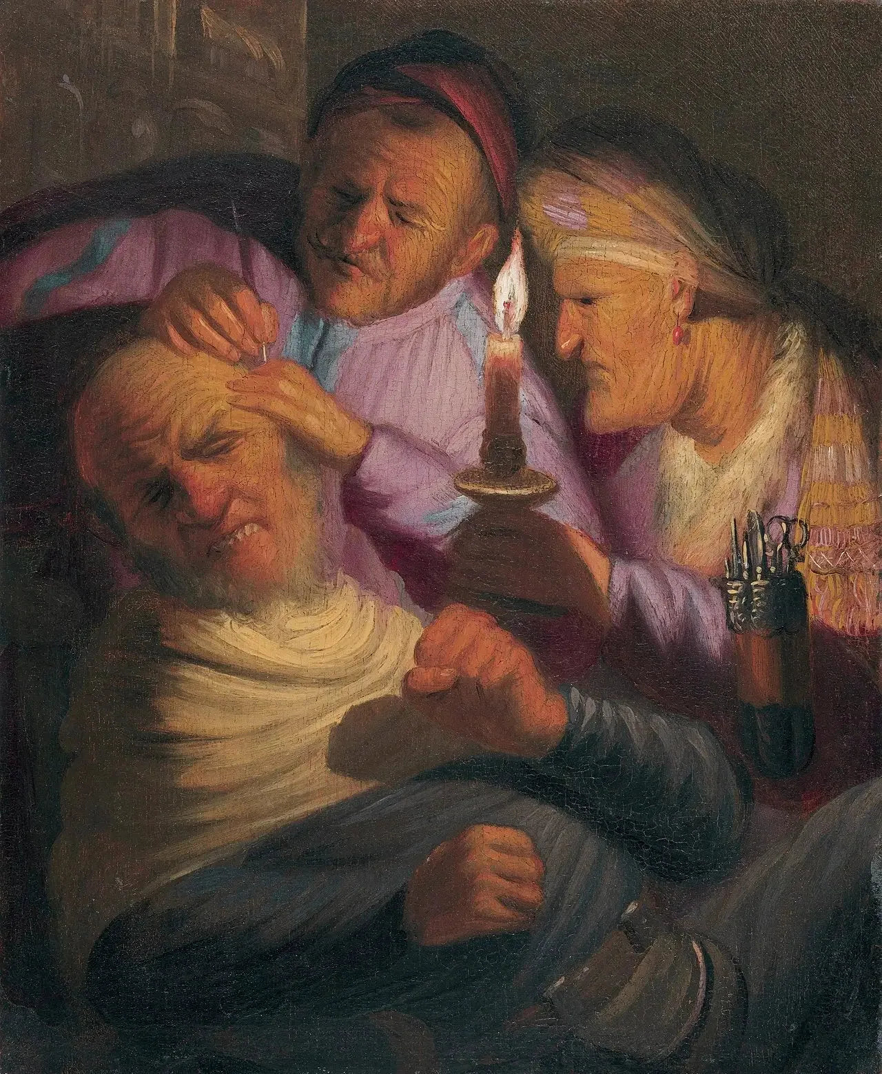 L'Opération (Allégorie du Toucher) - Rembrandt image 1 reproduction d’œuvre d’art à l’huile