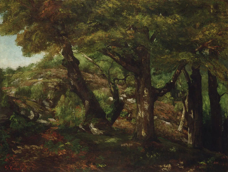 Krawędź lasu - Gustave Courbet