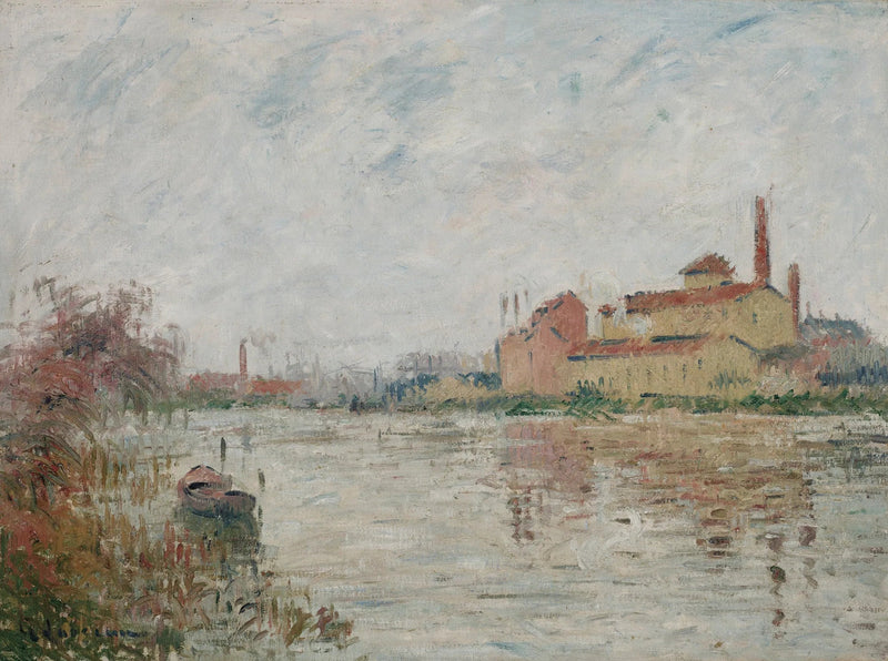 Fabryka nad rzeką - Gustave Loiseau