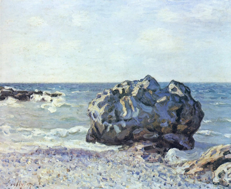Zatoka Langland, Skała Storra, Poranek - Alfred Sisley