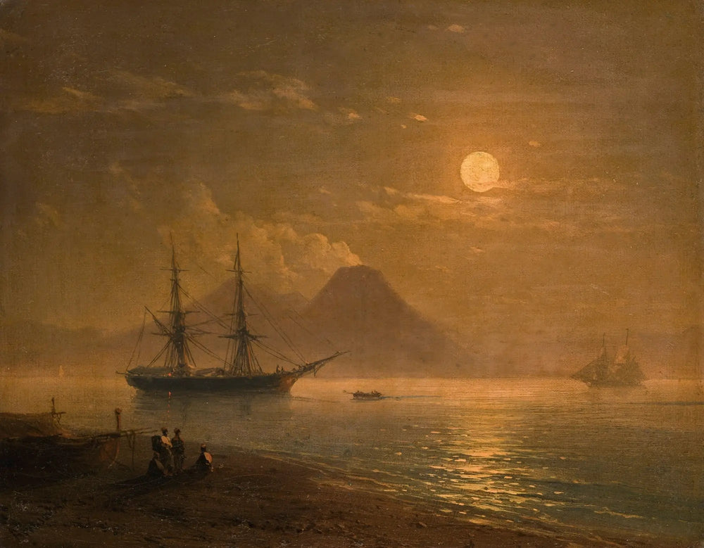 La baie de Naples. - Ivan Aïvazovski image 1 reproduction artisanale de tableau
