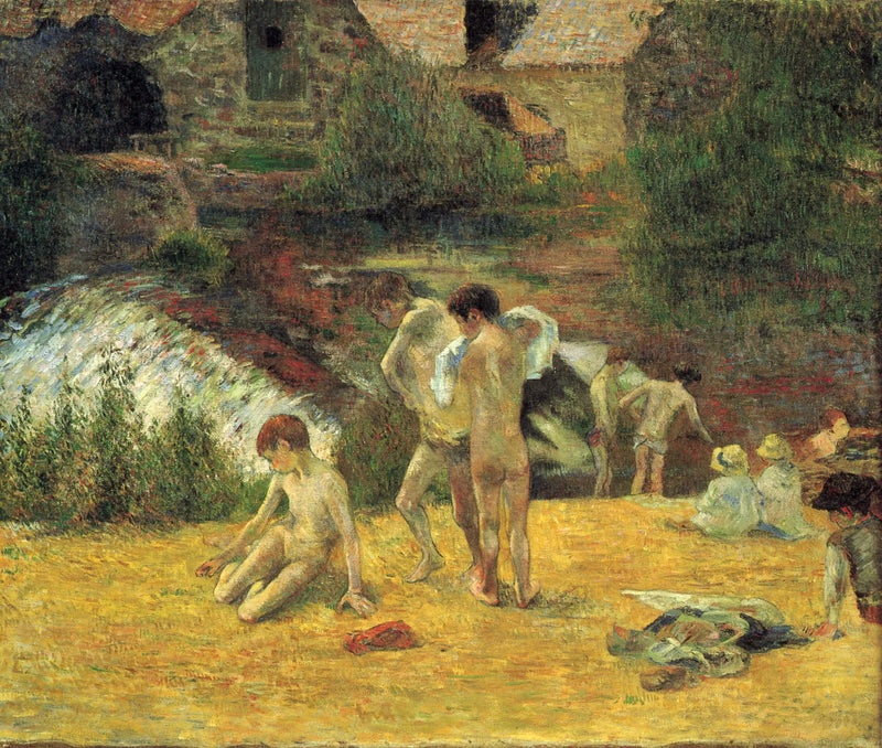 Kąpiel w młynie Bois D'Amour - Paul Gauguin