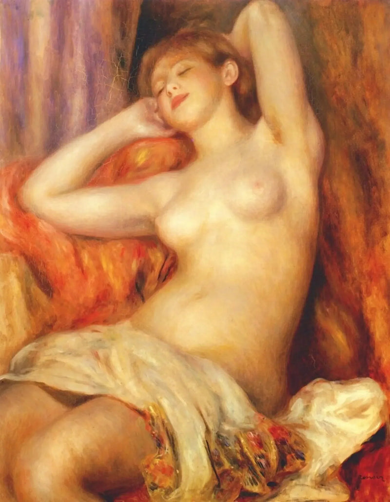 Śpiąca kąpiąca się - Pierre-Auguste Renoir