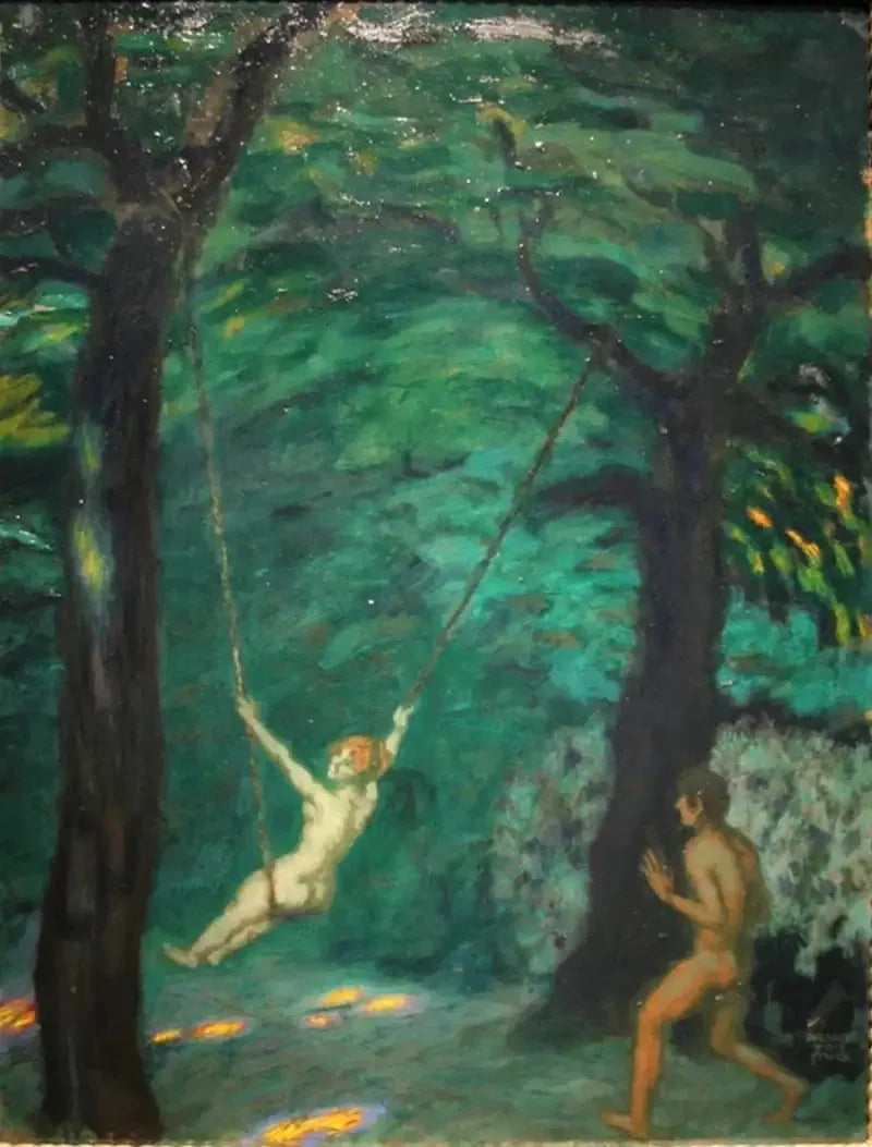 Huśtawka - Franz Von Stuck