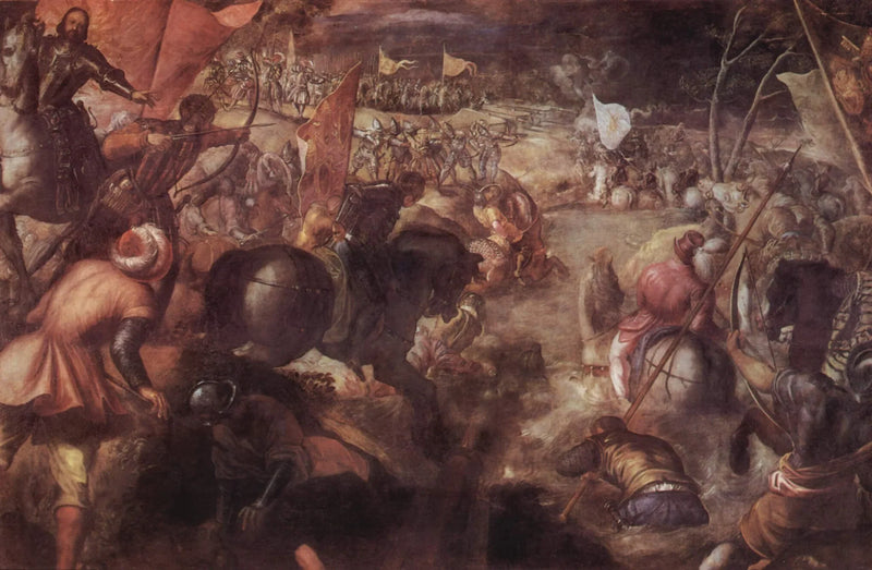 Bitwa pod Taro - Jacopo Tintoretto