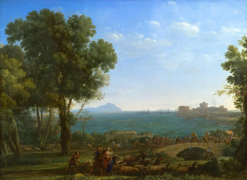 Bitwa na moście - Claude Lorrain