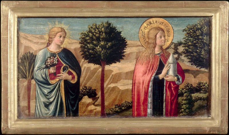 Błogosławiona Fina de' Ciardi i święta Magdalena - Benozzo Gozzoli