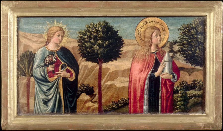 Błogosławiona Fina de' Ciardi i święta Magdalena - Benozzo Gozzoli