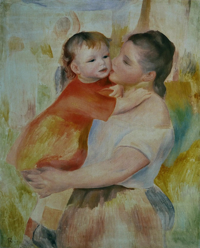Praczka i jej dziecko - Pierre-Auguste Renoir