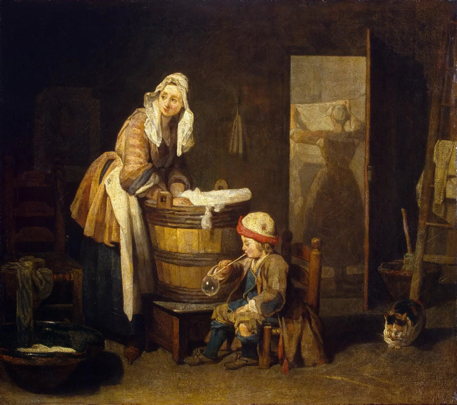 Pralniarka - Jean Simeón Chardin