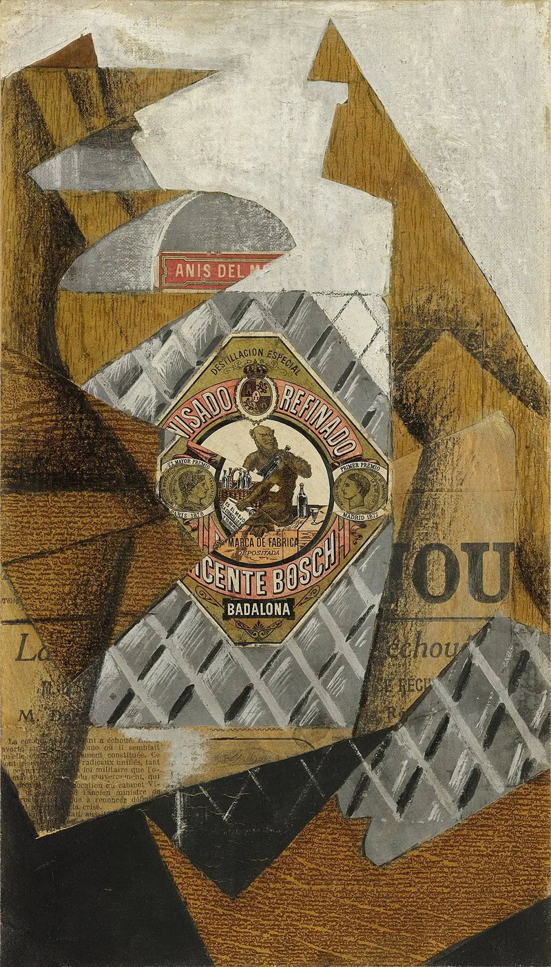 Butelka anyżu - Juan Gris