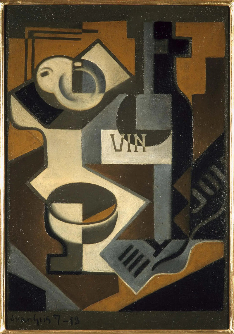 Butelka wina - Juan Gris