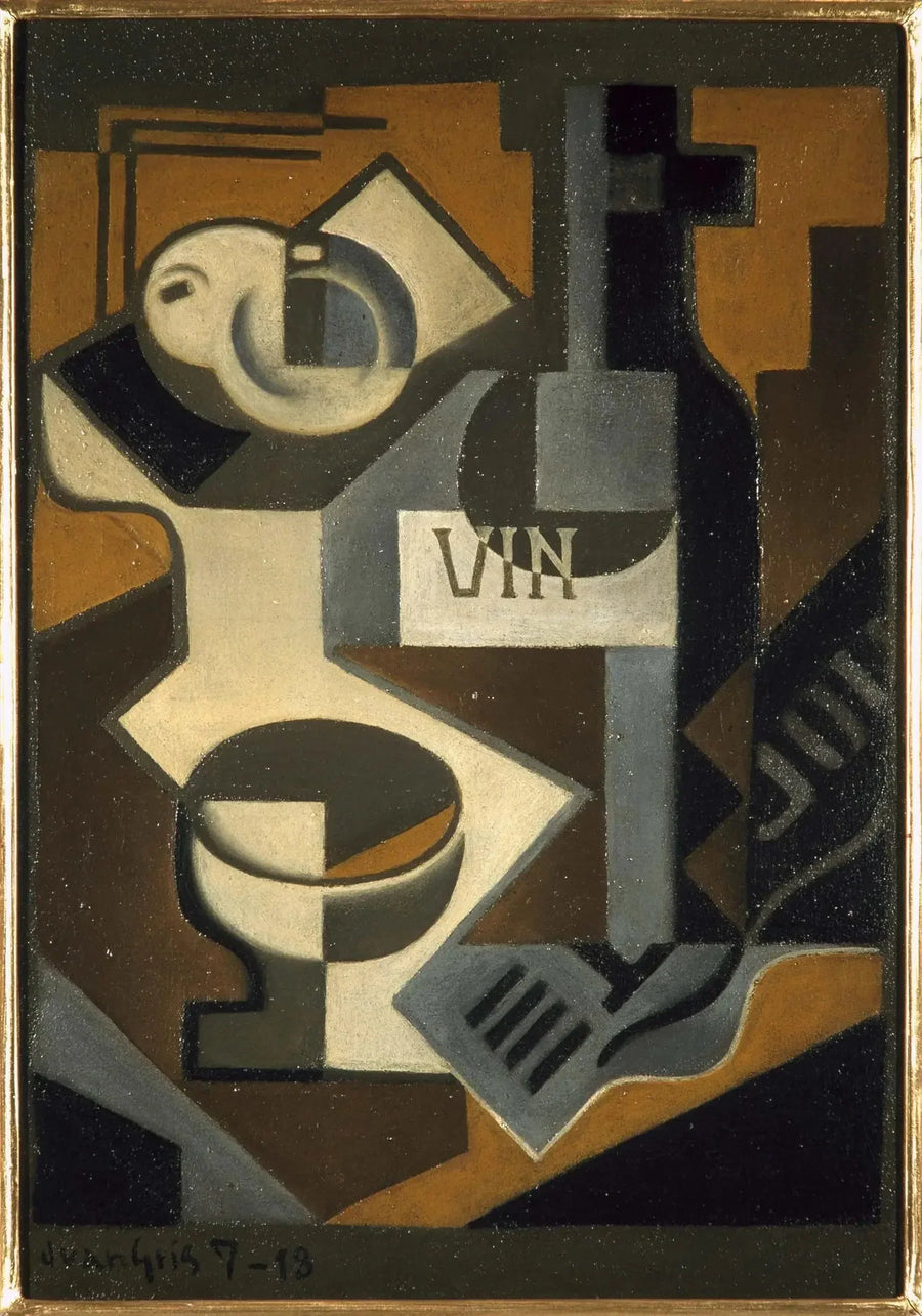 Butelka wina - Juan Gris