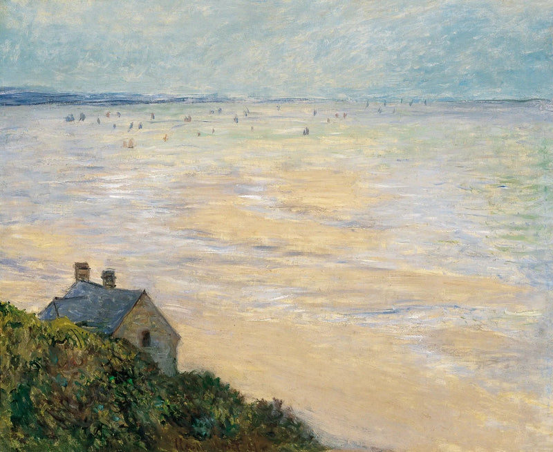 La Cabane à Trouville, odpływ - Claude Monet