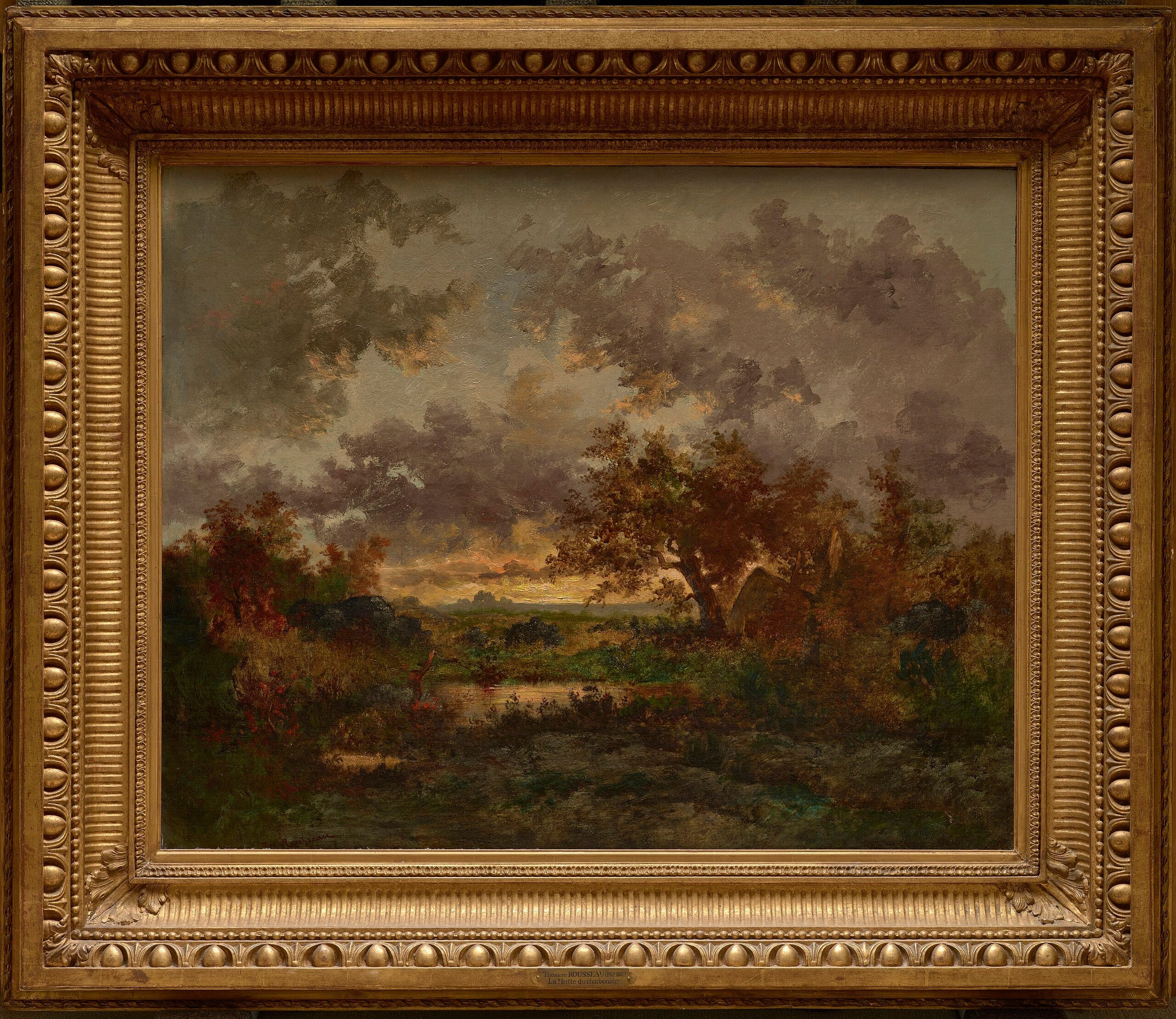 La cabane du charbonnier - Théodore Rousseau