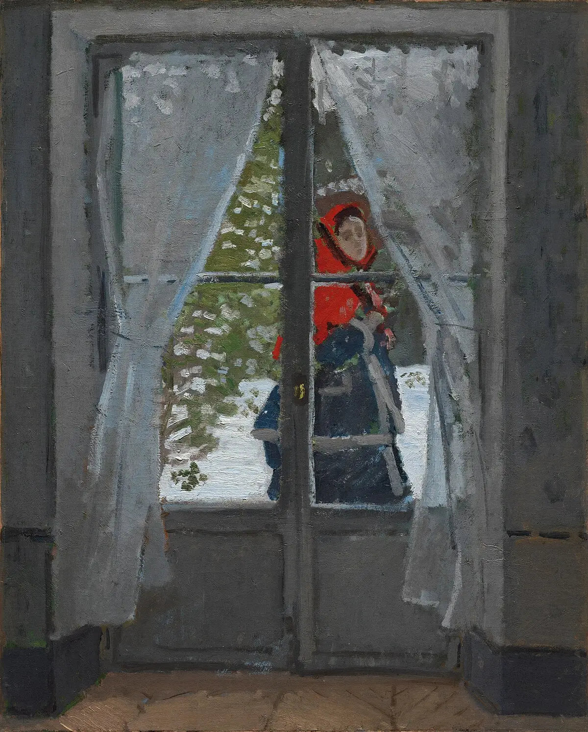 La Capeline rouge - Claude Monet image 1 tableau peint à l’huile sur toile
