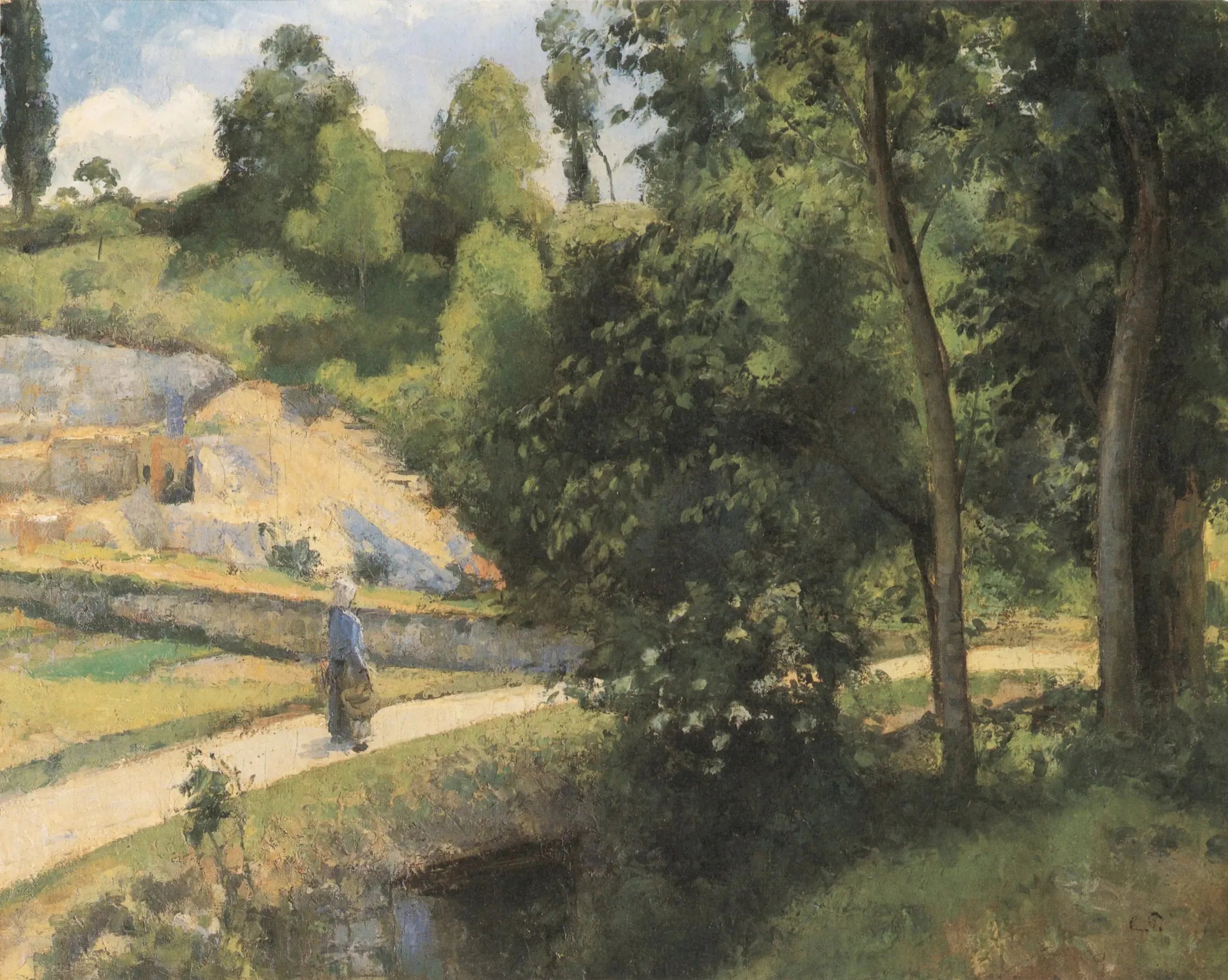 La Carrière, Pontoise - Camille Pissarro image 1 tableau peint à l’huile sur toile