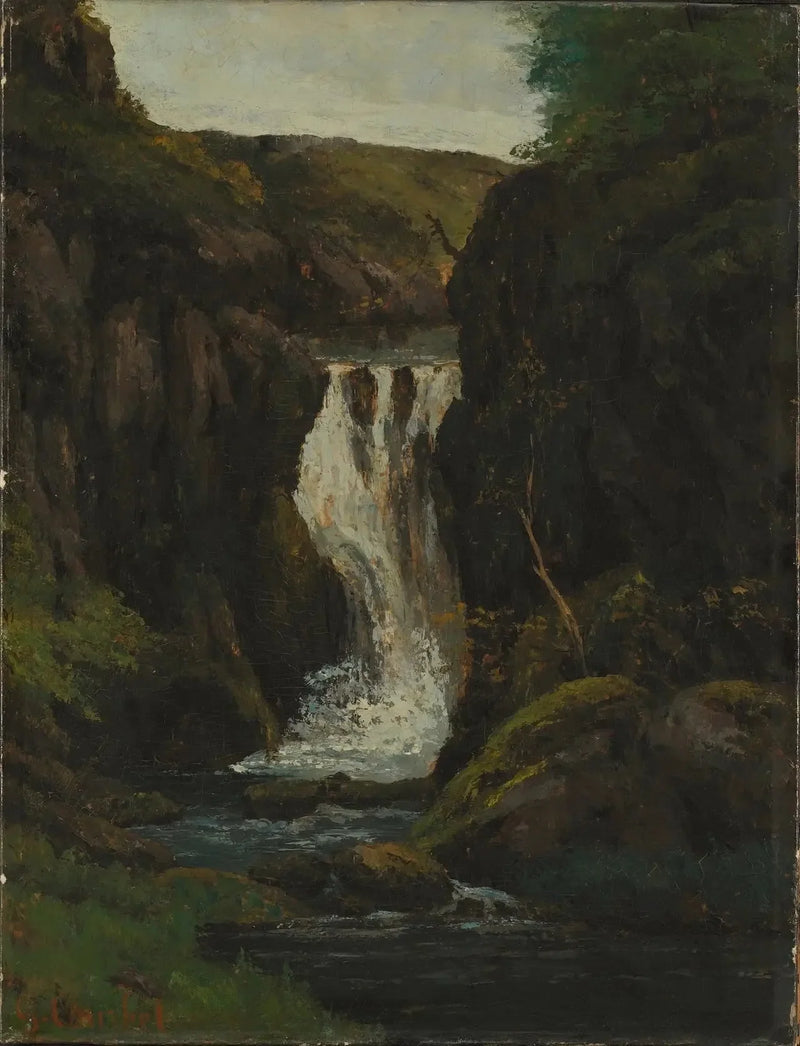 Kaskada - Gustave Courbet