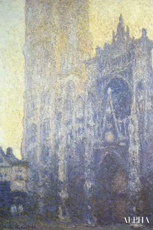 La Cathédrale de Rouen. Le Portail, effet du matin (W1347) - Claude Monet - Reproductions de tableaux et peintures haut de gamme