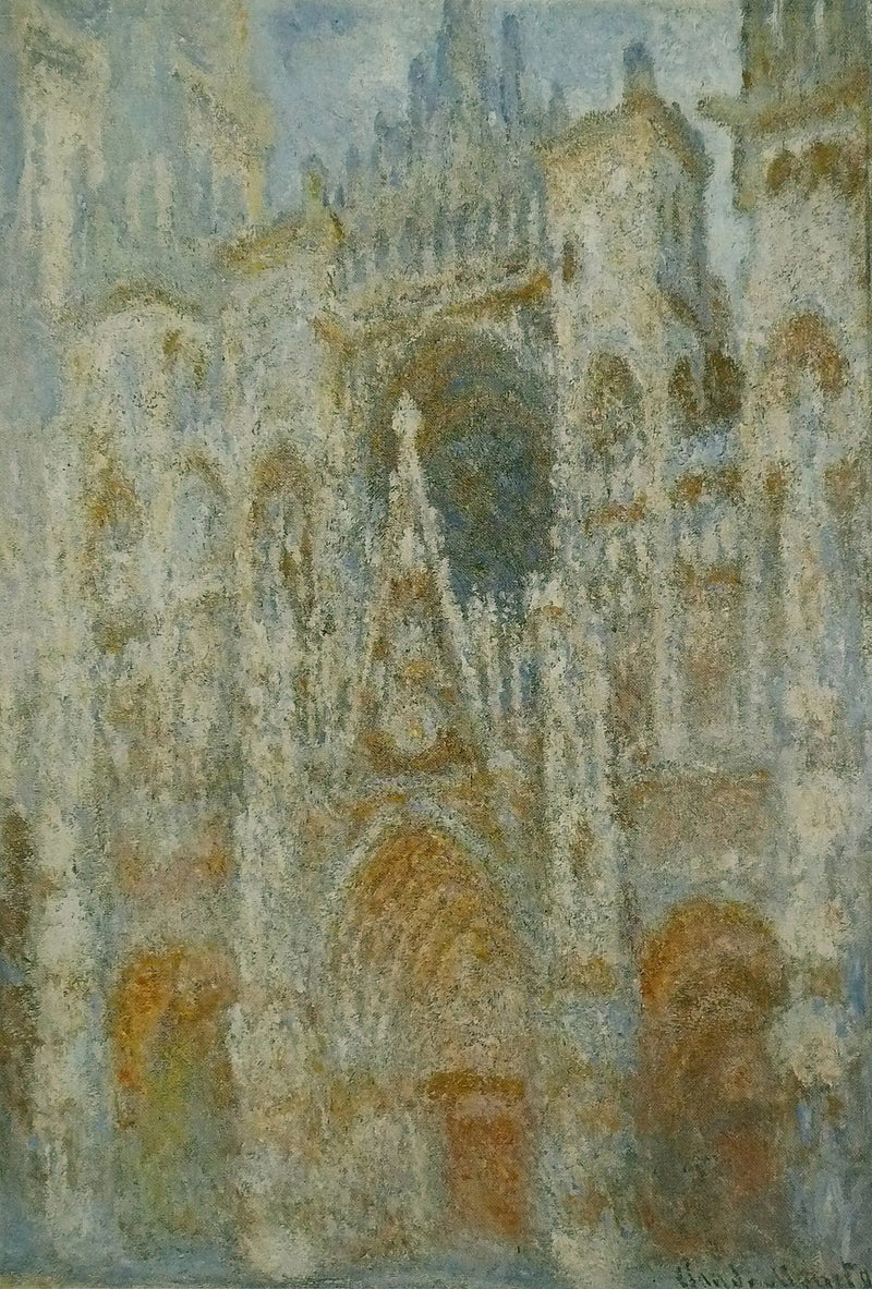 Katedra w Rouen, Portal, Poranne słońce; Niebieska harmonia - Claude Monet