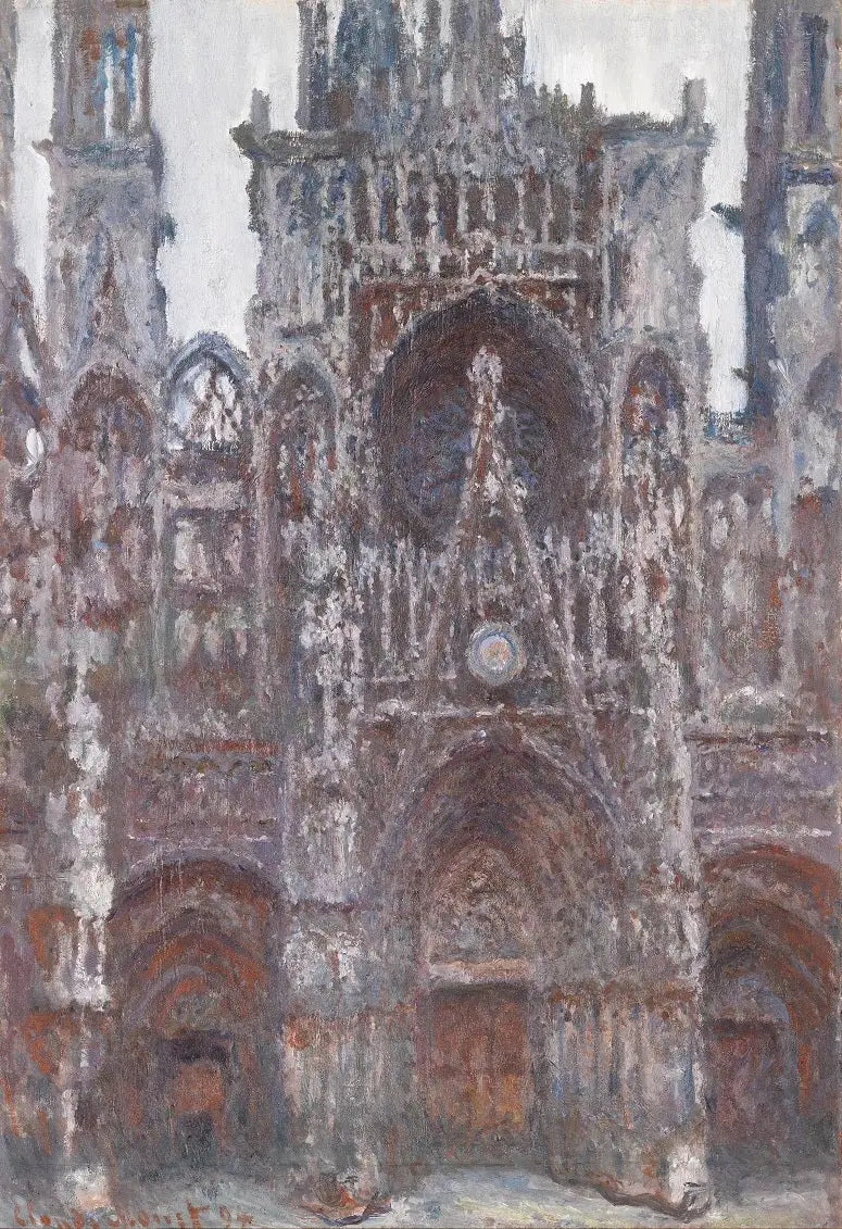 Katedra w Rouen. Portal widziany z przodu, Brązowa harmonia - Claude Monet
