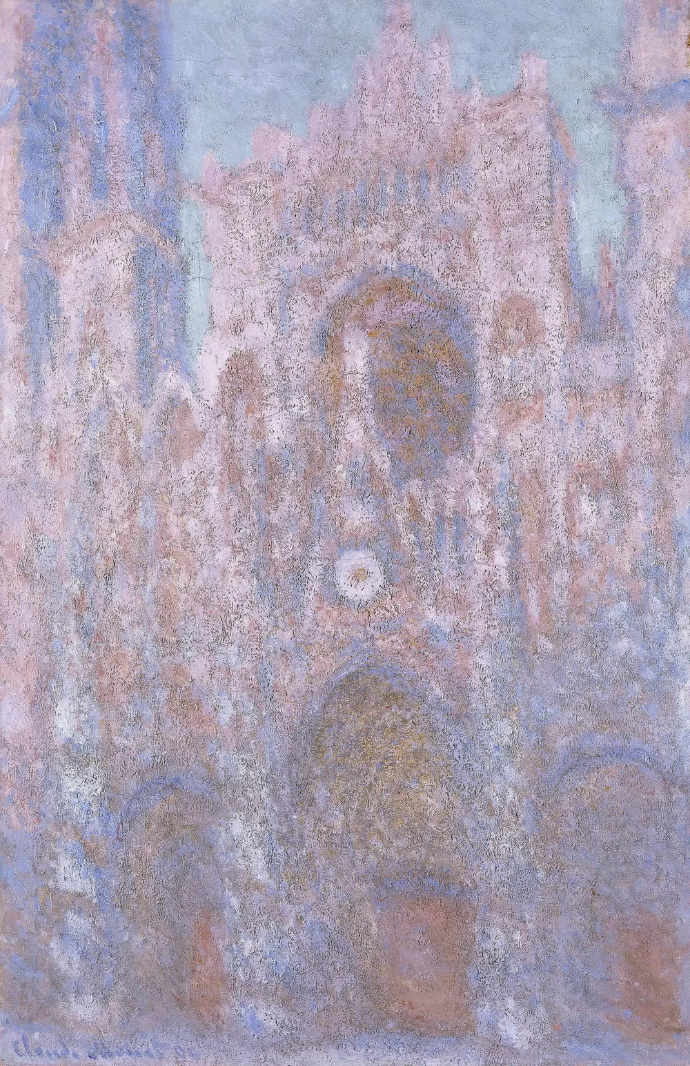 La Cathédrale de Rouen, Symphonie en gris et rose - Claude Monet image 1 reproduction artisanale de tableau
